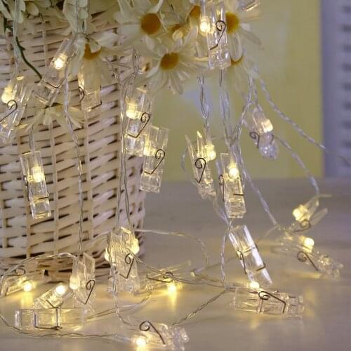 Led String Light Transparent Photo Clip Light Christmas String Light Star String Light Outdoor Lantern Decoration Light Card