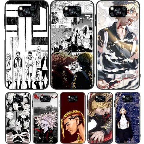 Tokyo Revengers For Xiaomi Poco X3 NFC M3 M2 X2 F3 F2 Pro C3 F1 Mi Play Mix 3 A2 A1 6X 5X Soft Phone Case