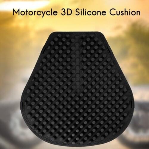 Universal Motorcycle Silicone Seats Cushion Cover 3D Summer Cooling Antiskid Shock Absorption Seat Mat