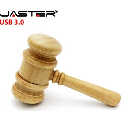 JASTER USB 3.0 Wooden usb flash drive gavel Hammer model 4gb 8gb 16gb 32gb 64gb memory usb stick pen drive Free shipping gift