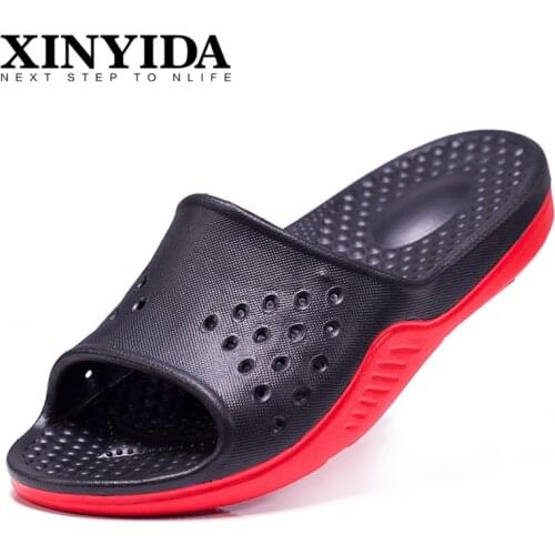 High Quality EVA Men Slippers Slip On Breathable Cool Beach Shoes Fashion Bathroom Men Shoes Summer Sandals Big Plus Size 35-51