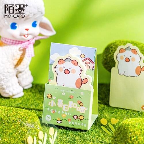 1pc Cat Panda Rabbit Desktop DIY Memo Pads Student School Office Stationery