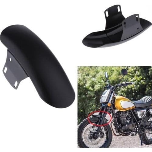 1x Motorcycle Short Front Wheel Fender Mudguard Extender Hugger Stainless Steel for Suzuki GN125/MASH 125 Splash Mud Guard