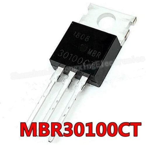 10pcs MBR30100 TO220 MBR30100CT TO-220 MBRF30100CT MBRF30100 B30100G new and original