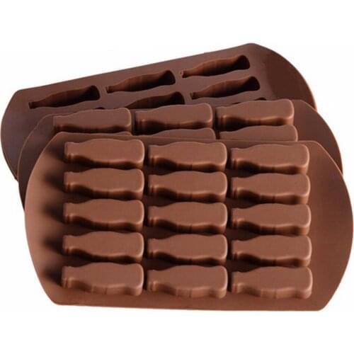 15 Grids Cola Bottle Shape Cake Candy Chocolate Silicone Mould Tools 3D Fondant DIY Handmade Baking Cookie Mold Accessories