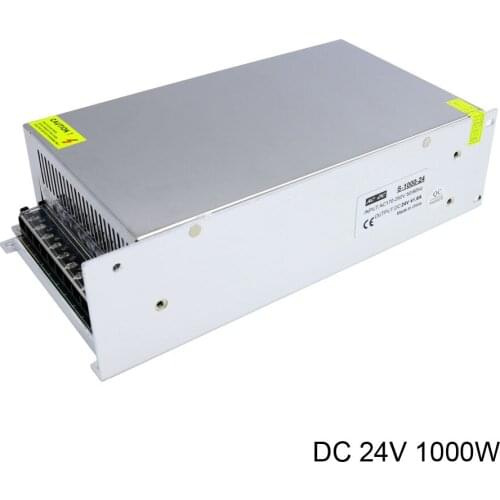AC 220V Input Switching Power Supply Inverter DC 24V 1000W High Power Strip Led Power Supply with Cooling