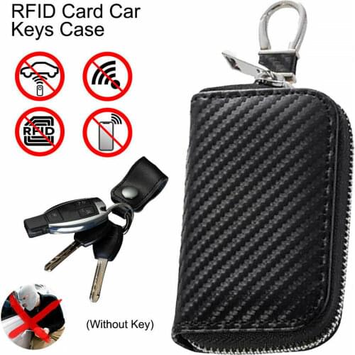 Car Key Signal Blocker Case Faraday Cage Fob Pouch Keyless Rfid Blocking Bag Anti-theft Protector Key Cover Pouch