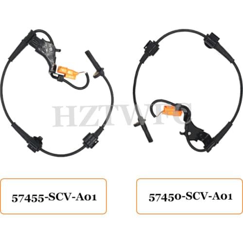 2PCS Free Shipping ABS Wheel Speed Sensor 57450-SCV-A01 57455-SCV-A01 For 2003 - 2011 Honda Element Front Left & Right