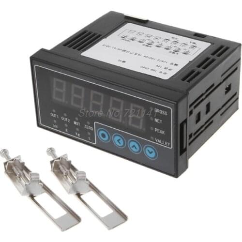 AC 50/60 Hz 100-240V Load Cell Indicator Display Weighing Transducer Batching Trasmitter S Weight Sensor 2 Way Output 96x48