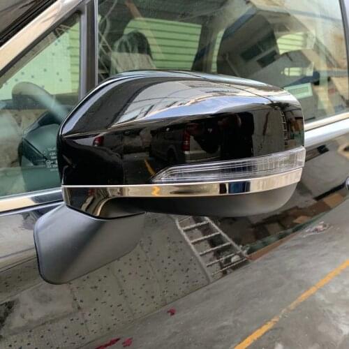 For Subaru Forester SK 2018 2019 2021 Stainless Steel Rearview Mirror Anti-collision Decorative Strip Car Styling Accessories