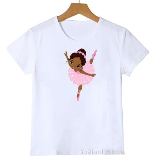 Melanin kids clothes Bubble Gum Black Girl Cool Funny Print t shirt girls Hip Hop harajuku kawaii girls clothes cute tops