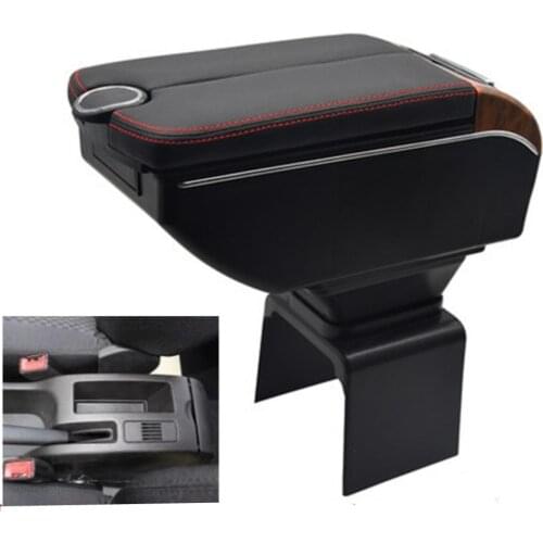 For 307 Armrest Box Double doors open 7USB interface Centre Console Storage Box Arm Rest Car accessories armrests