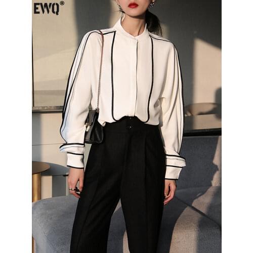 EWQ Womens Chiffon Blouses