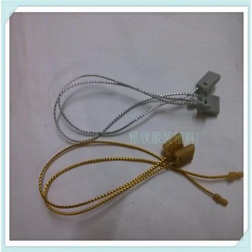 Factory Price1000PCS Silk Wire Clothing Hang Plastic Seal Tag for garments Shoes and Bags, Garment Accessories JS-31
