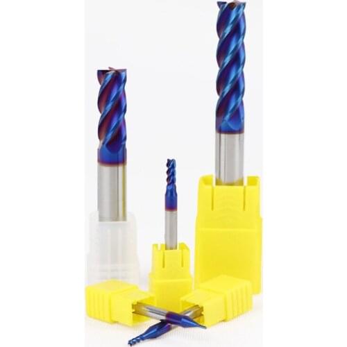 1PC Cutting HRC65 4 Flute D1mm-12mm 1.5mm 2mm 3mm 4mm 5mm 6mm 8mm Alloy Carbide Milling Tungsten Steel Milling Cutter End Mill