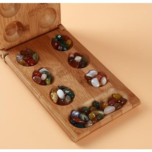Thinking Puzzle Game Particles Returning African Gem Chess Mancala Children Board Strategy Game Kids Toys