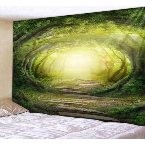 Cave Forest Quality Mandala Indian Tapestry Wall Hanging Bohemian Yoga Mat Sandy Beach Throw Rug Blanket Large