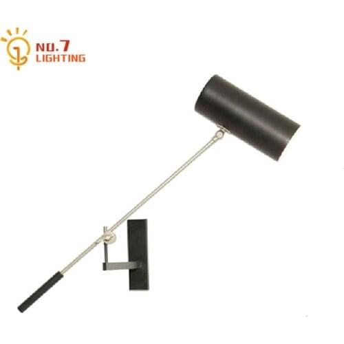 Nordic Design Industrial Long Arm Wall Lamp Art Decor Home Modern Simple Led E27 Wall Mounted Background Bedside Bedroom Study