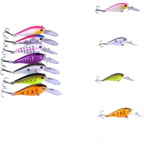 8cm/7.2g Plastic Lifelike Hooks Fishing Lure Bait 3D Fish Eye Artificial Lure Bait Accessory