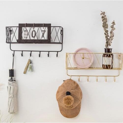 Key Rack Mail Holder Home Organizer Entryway Letter Sorter Coat Hook Shelf