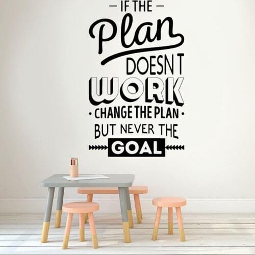 Work Team Work Goal Wall Decals Office Wall Vinyl Decals Wall Stickers Vinyl Wall Decals Removable DK-161
