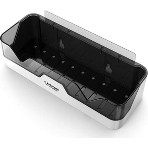 Bathroom Rack Without Perforation Wall-mounted Drain Kitchen Bathroom Toilet Wall-mounted Toothbrush Cosmetic Storage Box