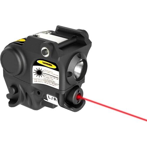 Tactical Combo 2 In 1 Tactical LED Flashlight Green Red Laser Sight Combo For 20MM Rail Mini Glock Pistol Gun Light