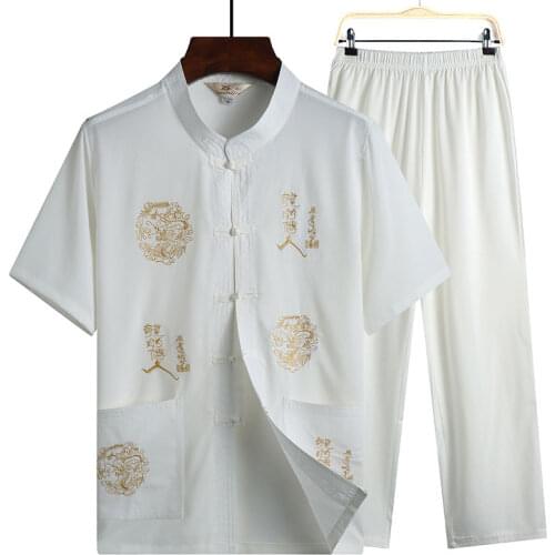 Traditional Chinese Clothing For Men Kung Fu Clothes Men Cheongsam Top Tang Suit Tangzhuang Mens Vintage Man Oriental Shirts