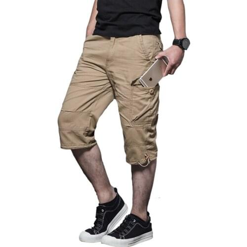 High quality Hot Sale Summer Mens Army Cargo Work Casual Bermuda Men Shorts Fashion Overall military Trousers Plus size M-5XL