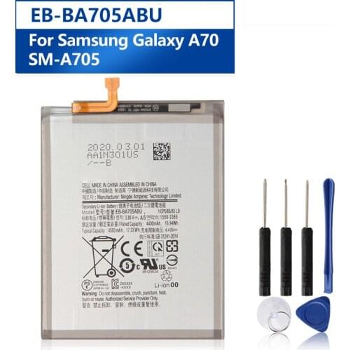 Samsung Original EB-BA705ABU Battery For Samsung Galaxy A70 A705 SM-A705 Genuine Replacement Phone Battery 4500mAh