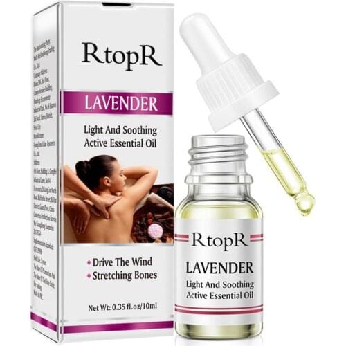 0.35oz 10ml Natural Lavender Essential Oil Relaxation Massage Oil Glass Dropper