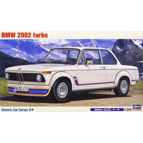 1/24 Hasegawa Plastic Assembly Car Model Toy BMW 2002 Turbo Static Model DIY Assembly Kit #21124