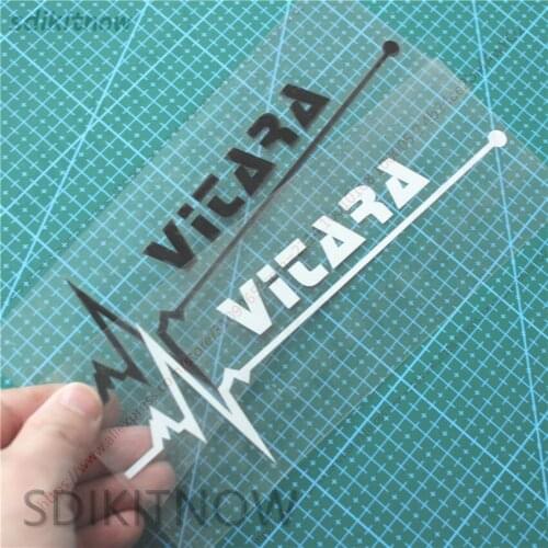 1pc Heart Car Sports Decal Sticker Styling Window Door Decoration For suzuki vitara 2016 2018 2017 2015 2019 accessories