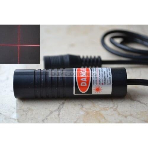 650nm 100mw Red Laser Cross Locator Module 16x60mm w/AC Adapter