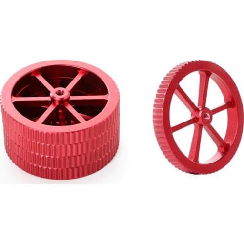 4pcs Large Size Aluminum Alloy Hand Twist Leveling Nut for CREALITY Ender 3/ 5/ CR-10/ CR-20 / CR-X 3D Printer Upgraded Parts