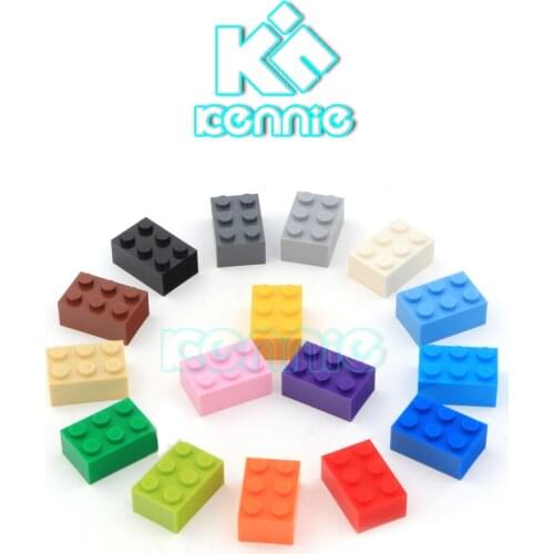 520pcs/lot Kennie NO.3002 Bulk color Parts bulk 2x3 high brick Particles Classic Small Building Blocks Parts DIY toys 1K