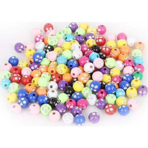 Hot sale diameter 8mm 100pcs/lot and aperture is about 1.8mm Shiny Acrylic Beads for DIY clothing sewing supplies and fabrics