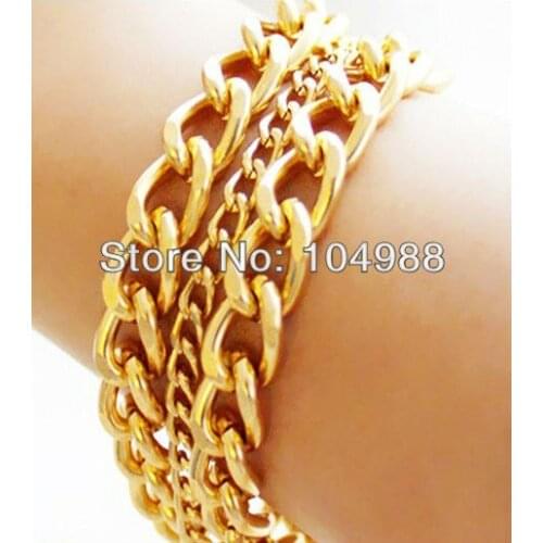 Free Shipping Fashion New Gold Hand Chain Bracelets Necklace Hand Jewelry