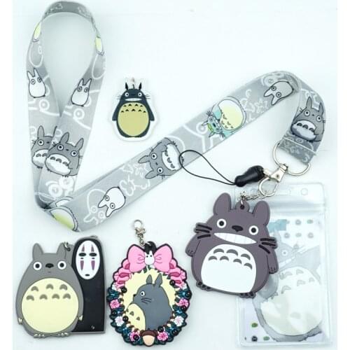 Cartoon Anime Totoro Neck Strap Lanyard for Keys USB ID Card Badge Holder Mobile Phone Straps Necklace Cospaly Keychain Gift N02
