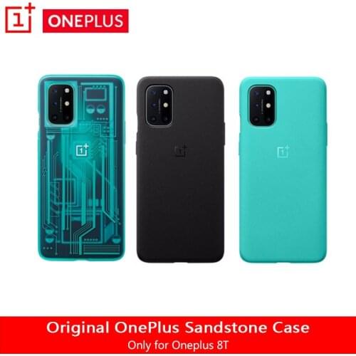 Original Official Anti-fall Sandstone Phone Case For OnePlus 8T Cover Matte Silicone OnePlus 8T Protective Case