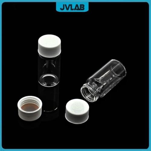Transparent Screw Chromatography vial 20ml for Shimadzu 27.5*57mm Sample Storage Bottle 22mm Parse bottle with lid Septa 10pcs