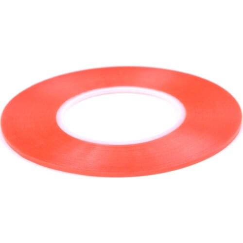 Red Double Sided Adhesive Tape High Strength Acrylic Gel Transparent No Traces Sticker for Car Auto Interior Fixed 3mm