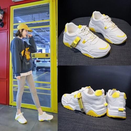 New style in sprinwomen shoes flat sports Casual sneaker Womens fashion Soft bottom vulcanize shoes ladies Little white shoes