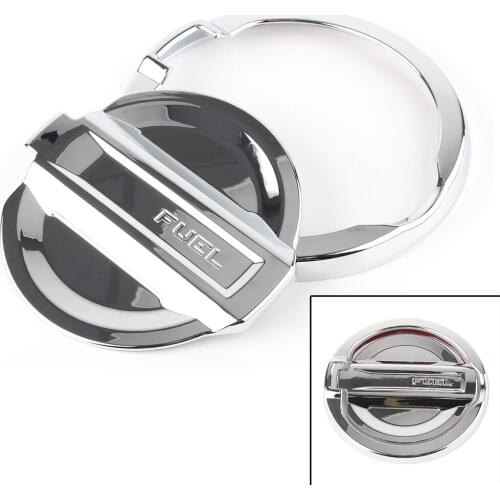 For Jeep Wrangler JL 2018 Chrome ABS Car Oil Fuel Tank Cap Cover