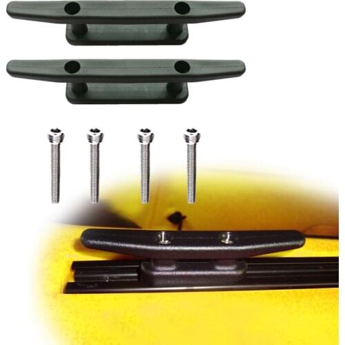 Boat Open Base Cleat Rowing Boat Canoe Kayak Mooring Deck Mount Anchor Cleat Kayak Slide Rail Mount