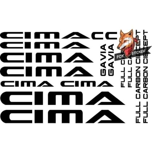 Bicycle frame stickers road bike mountain bike MTB Track bike TT bike cycle decal reflective stickers for CIMA stickers