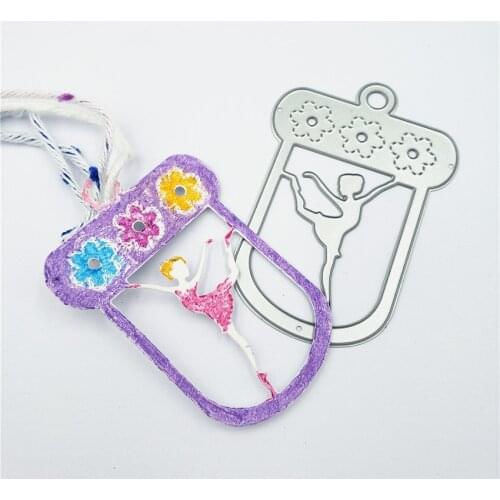 PANFELOU Flower dance bookmark metal craft paper die cutting dies Scrapbooking/DIY Valentines Day Embossing mould Easter