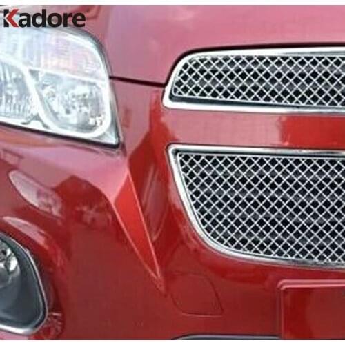 Front Center Grille Cover Trim For Chevrolet Trax Tracker 2013 2014 2015 2016 Stainless Steel Head Grills Frame Car Accessories