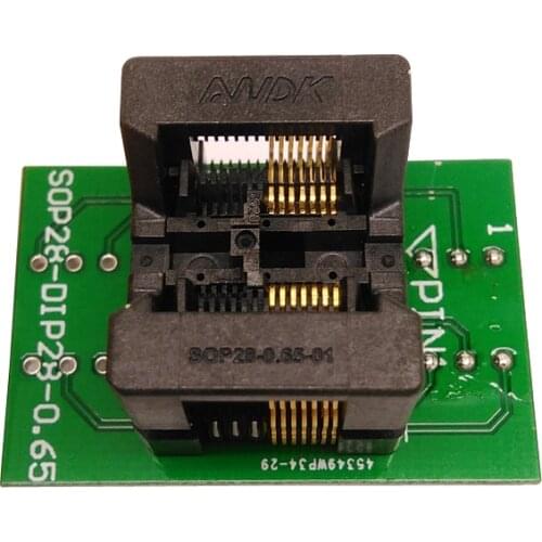 SSOP14 TSSOP14 to DIP14 Programming Socket Pitch 0.65mm IC Body Width 4.4mm 173mil Test Socket Adapter Programmer