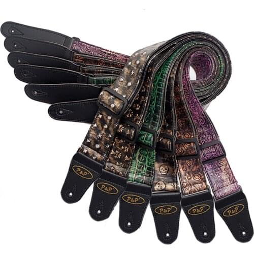 Metallic Colors Pattern Guitar Strap Electric Guitar Acoustic Guitar Folk Guitar Bass Strap